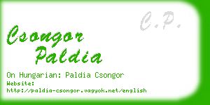 csongor paldia business card